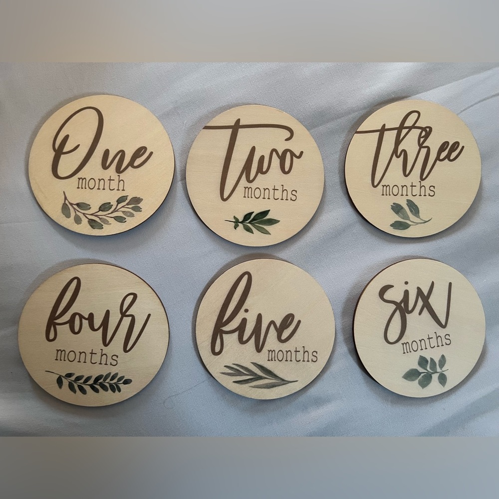 Baby Wooden Milestone Cards